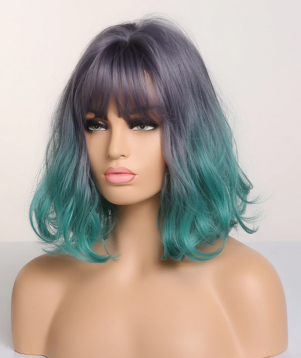 short green bottom wig