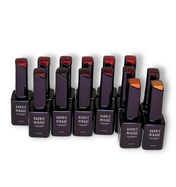 gel polish unruly red